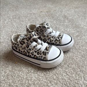 Baby Leopard Print Converse